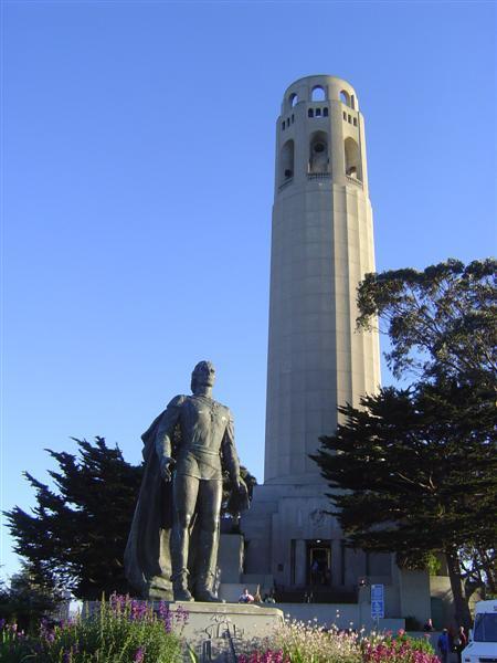 Coit Tower and Statue