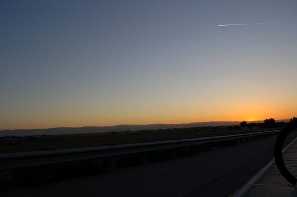 Leaving LA sunset