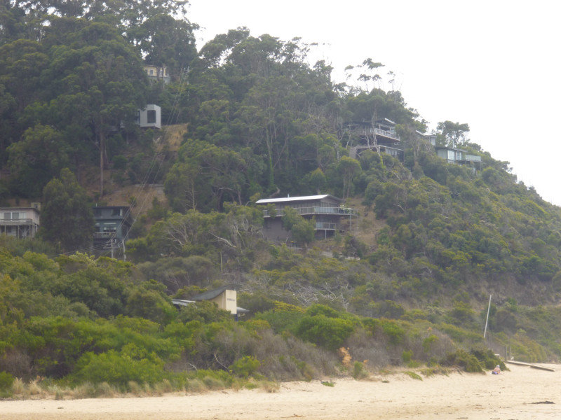 Houses built into the hills