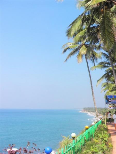 on top of Varkala cliff face 1
