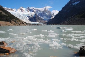 Cerro Torre from the lake