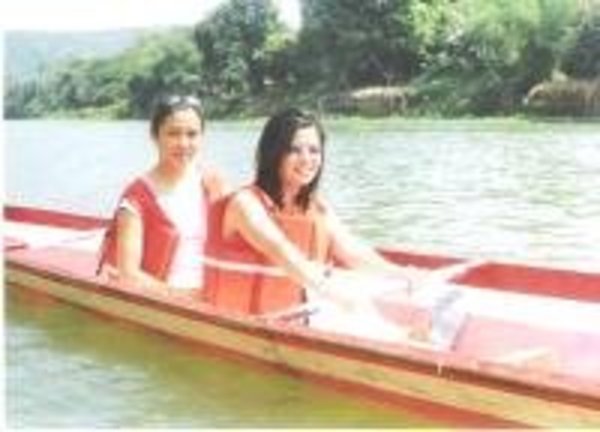 the always exciting boat ride to Pagsanjan Falls with Bim. :)