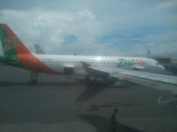 the plane ride to Tagbilaran