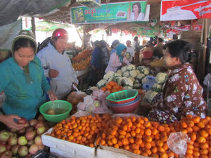 Morgenmarkt in Bagan