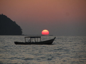Sonnenuntergang am Golf von Bengalen