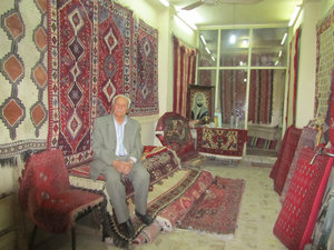 Teppichhändler im Basar von Isfahan