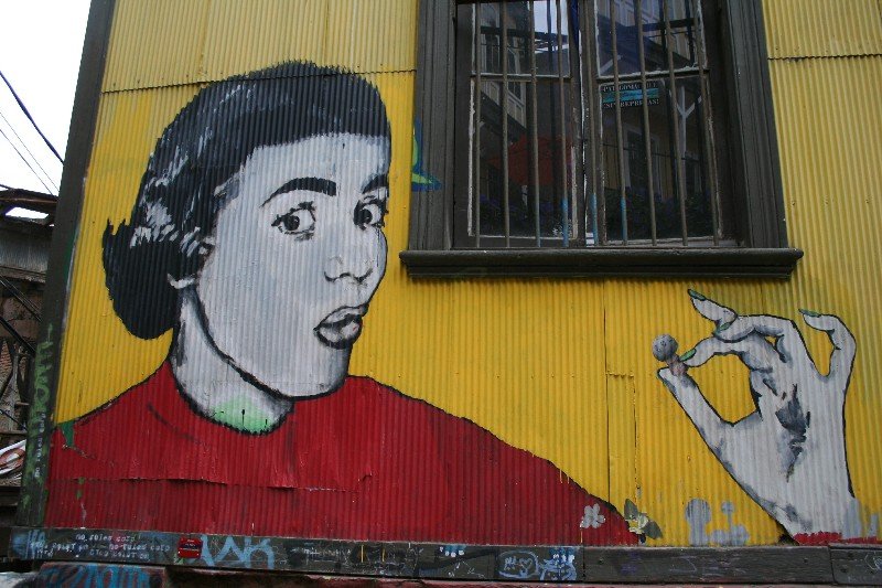 Street art in Valparaiso