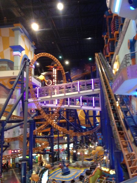 Roller Coaster in shopping mall
