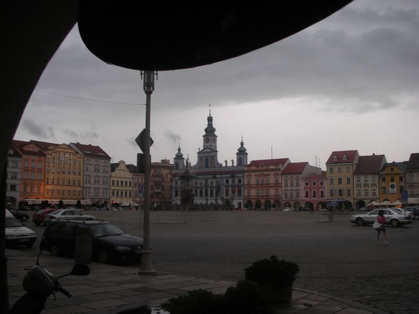 big square of Ceska budejovice