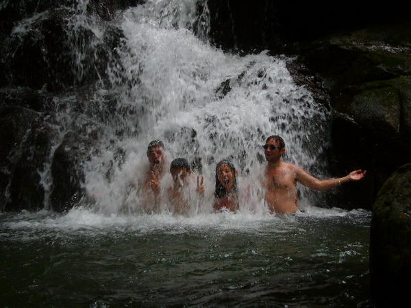 Waterfall massage