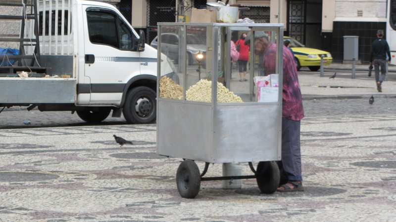 Popcorn verkoper in Rio