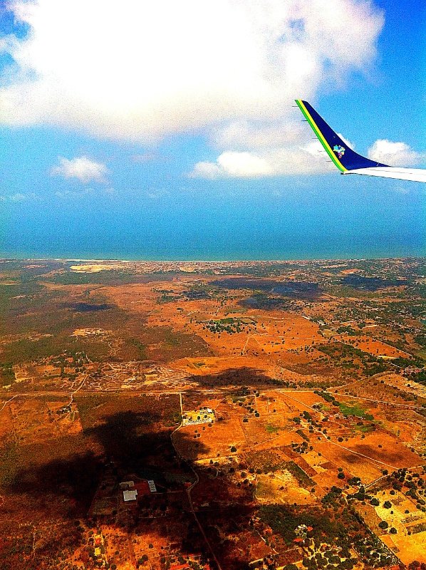 Our first glimpse of the Brazilian coast