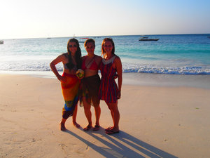 Rach, Harley and I on Zanzibar Island