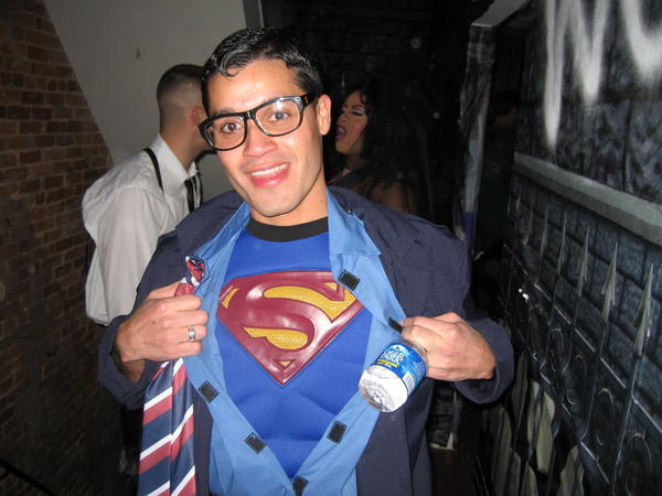 Clark Kent exposing his identity!