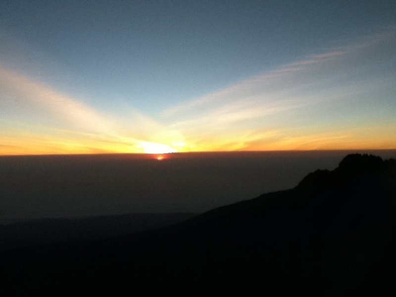 Kilimanjaro's sunset