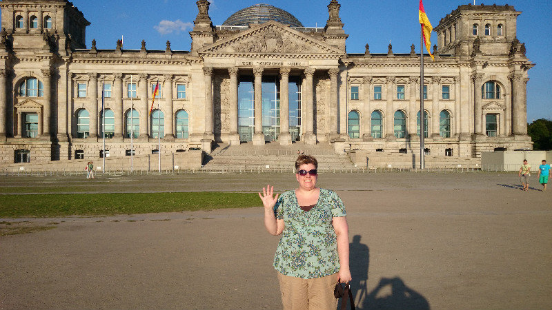 Cheryl, in front of Reichstag
