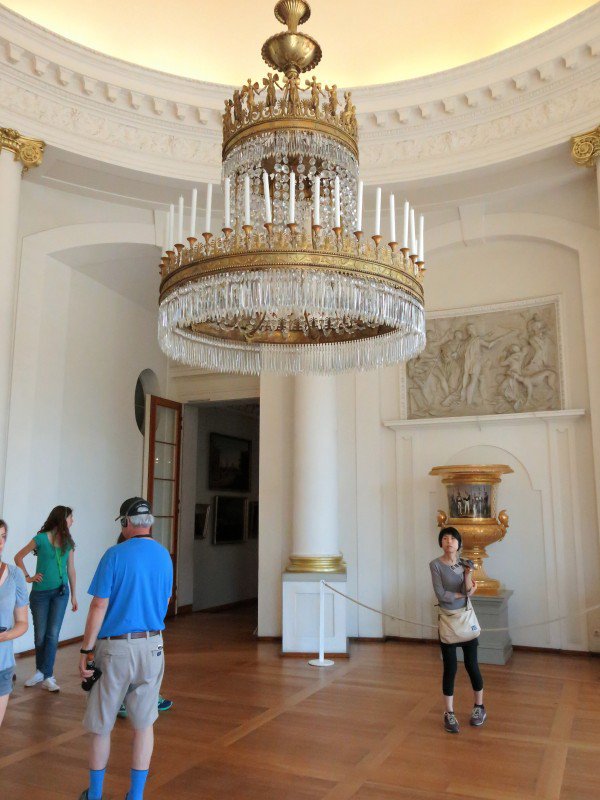 One of many cool chandeliers in the palace