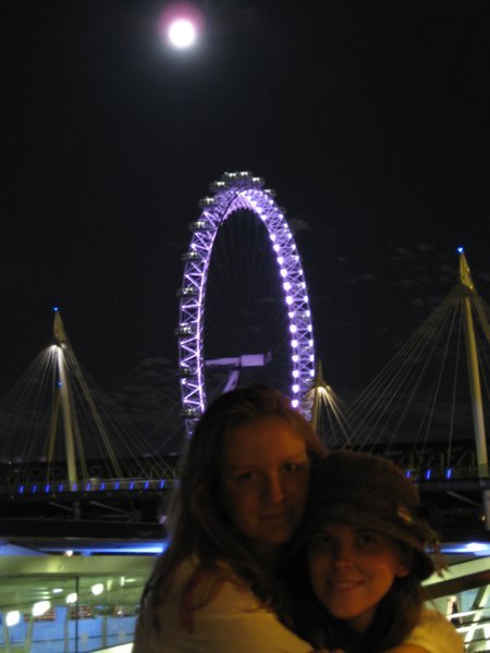 The London Eye AND Full Moon!