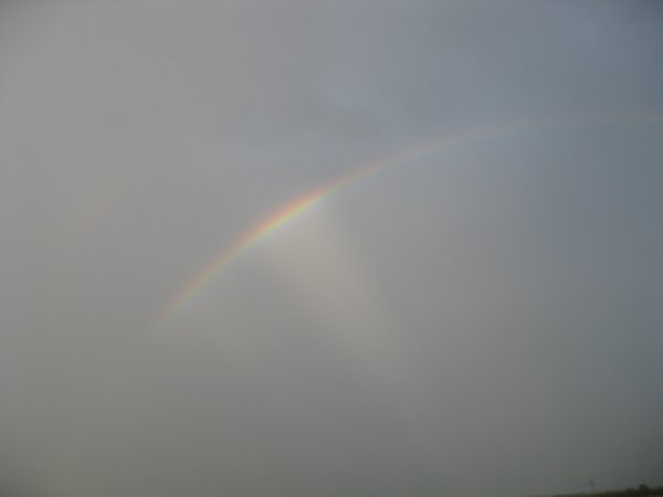 A double rainbow on the way to Denmark