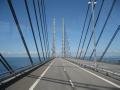 Crossing the bridge from Denmark to Sweden