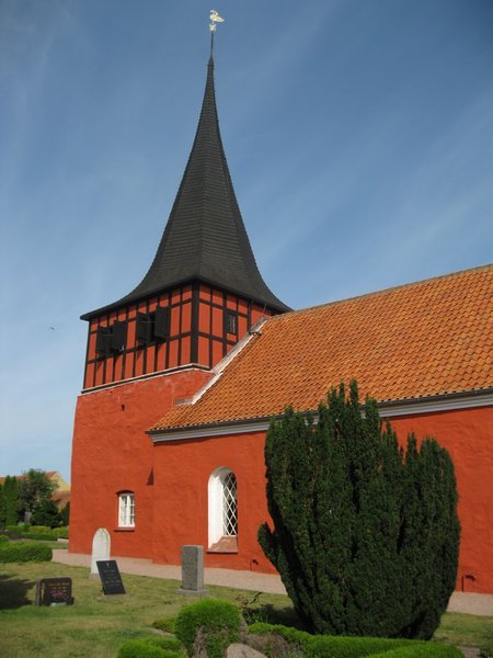 The only Red Church on Bornholm