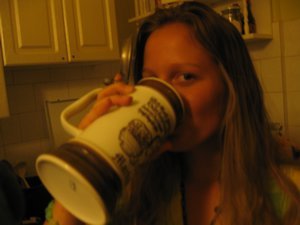 Her favorite beer mug!