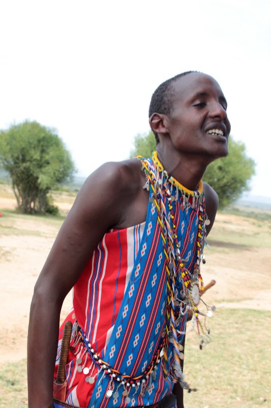 Singing Maasai warrior