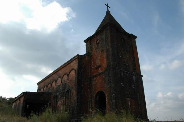 The old Catholic Church at Bokor