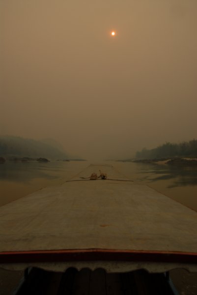 The soporific haze of the Mekong in March