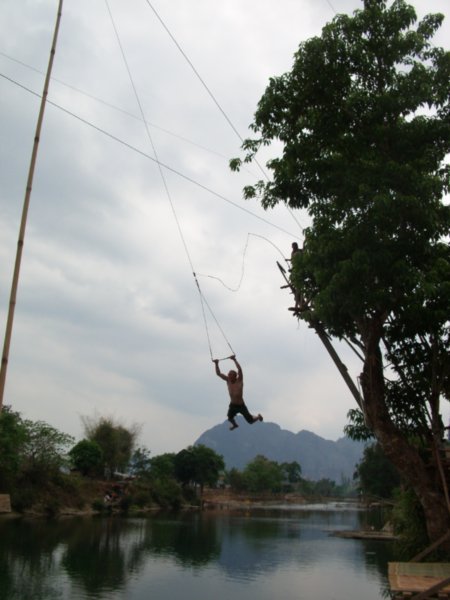 You have to give them credit, this was a great rope swing