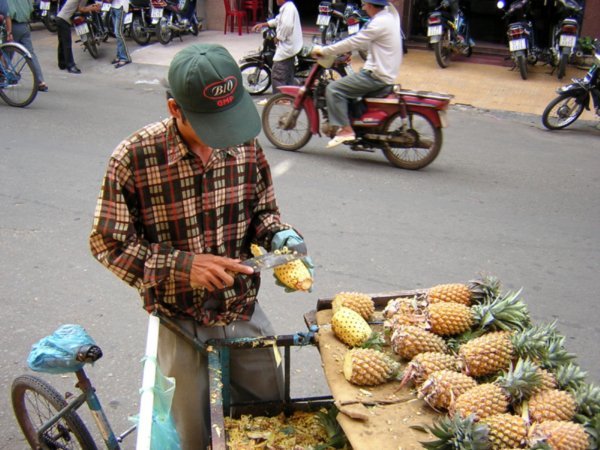 Fresh pineapple, Saigon