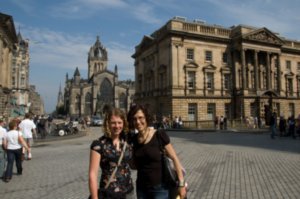 Nicki and Trace in Edinburgh