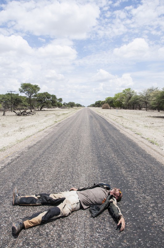 Botswana roads - not much going on.
