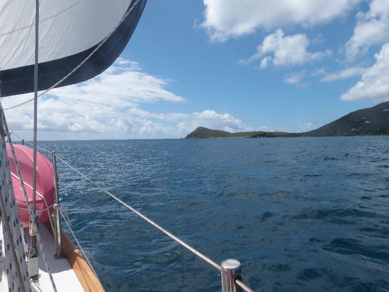 Sailing from Coral Bay to Salt Pond