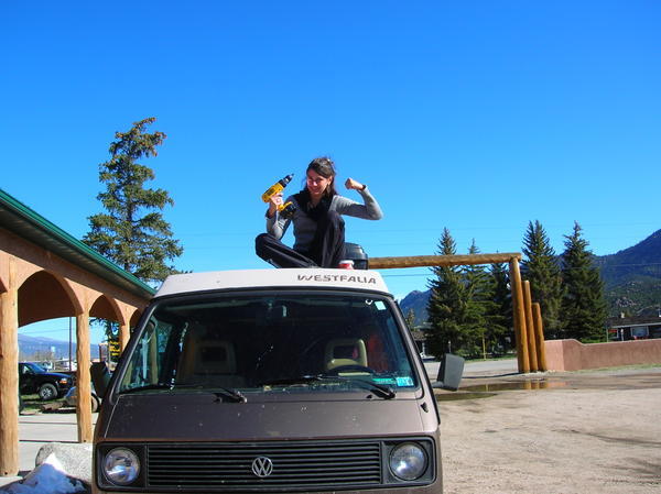 Fixing our VW van for summertime!