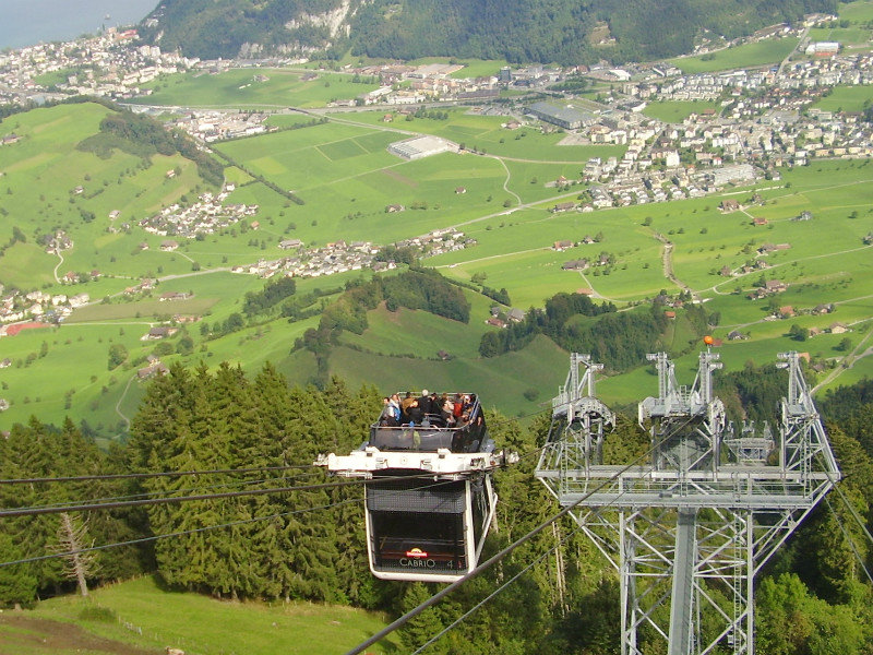 Cabrio cable car to Stanserhorn 