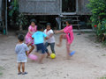 Children playing in the village