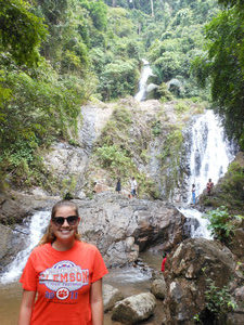 Krabi waterfall - before I fell in!