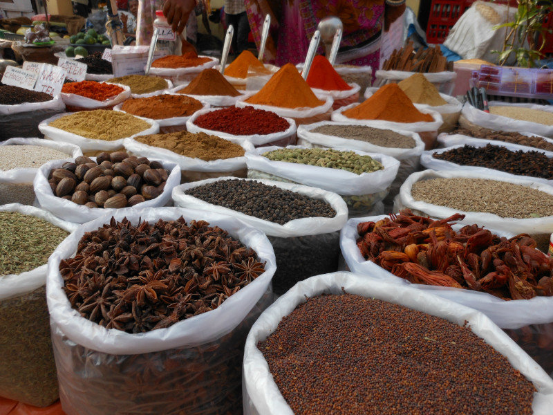 Spices in the Mapusa market