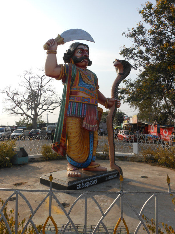 Statue of Demon Slain by Chamundeswari