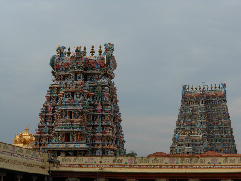 View from Inside Meenakshi Temple