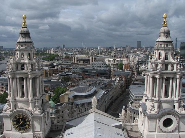 View from the top of St.Pauls Cathedral.