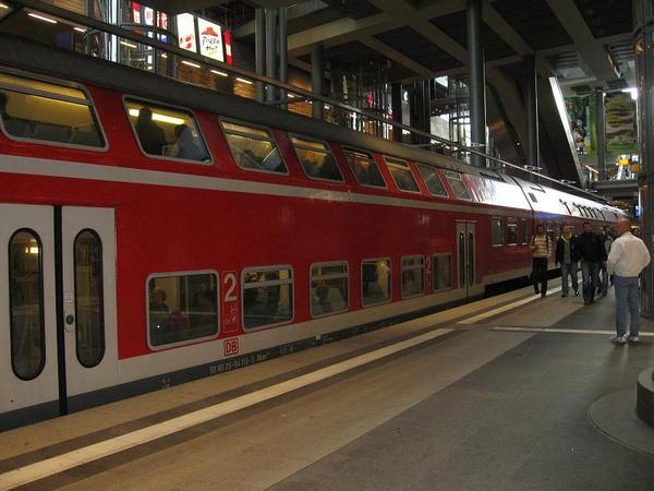 Our Double Decker train to Rostock.