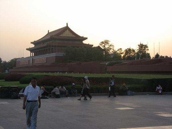 Sunsetting over the Forbidden City.