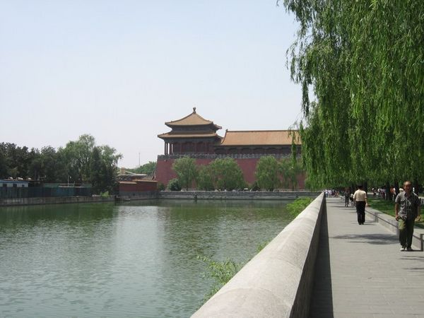 Approaching the Forbidden City.
