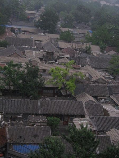 Aerial view of the Hutong.