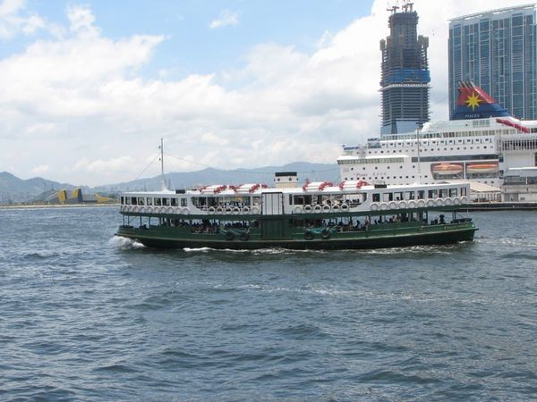 The Star ferry, our transport across the Harbour.