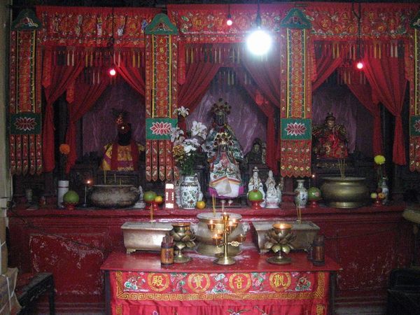 Inside the tiniest temple.