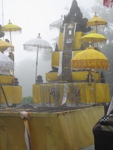 The fog envelops the top temple.