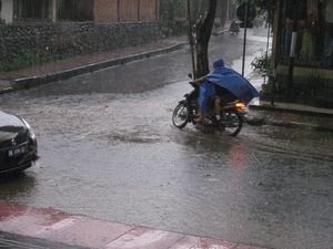 An Ubud downpour.